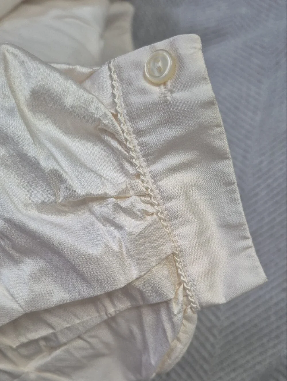 NWT Vintage Rare Cassiani 100% Silk Boys Heirloom Christening Baptism Set XS